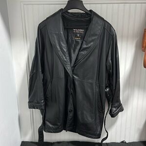 Wilson Leather Mid-Length Womens Coat